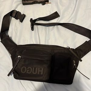 Hugo Boss Record Bumbag, designer fanny pack waist bag